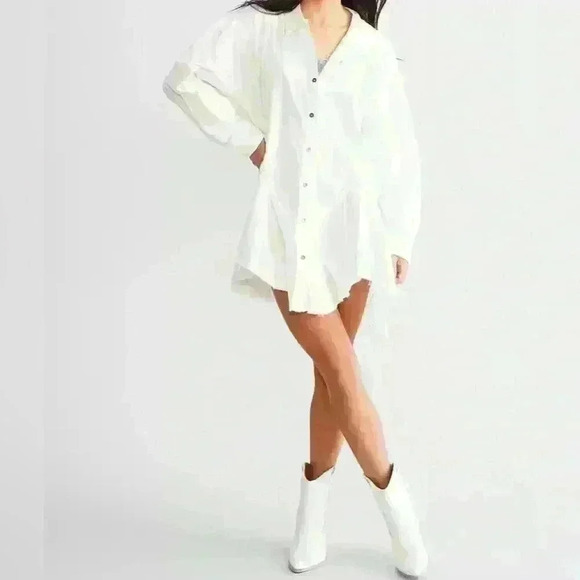 FREE PEOPLE We The Free - Freya Poplin Tunic timeless relaxed fit size S . - Picture 13 of 14